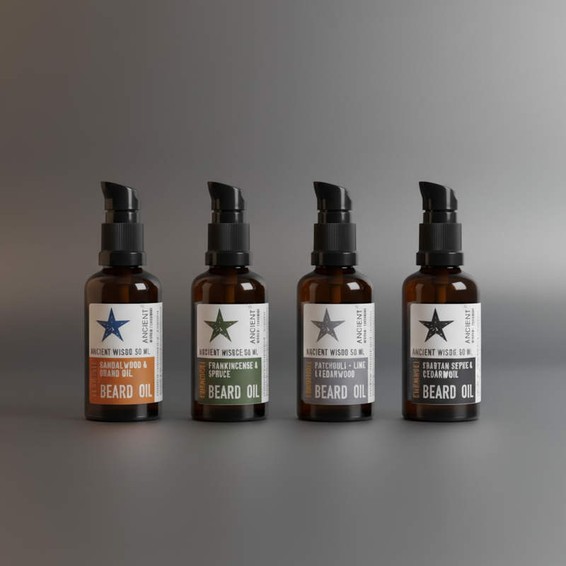 Men's Beard Oils — Gradient Background
