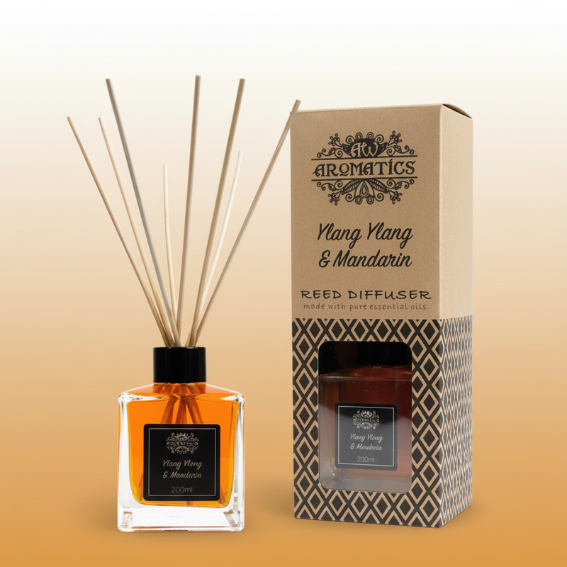 Ylang Ylang & Mandarin Reed Diffuser — Gradient Background