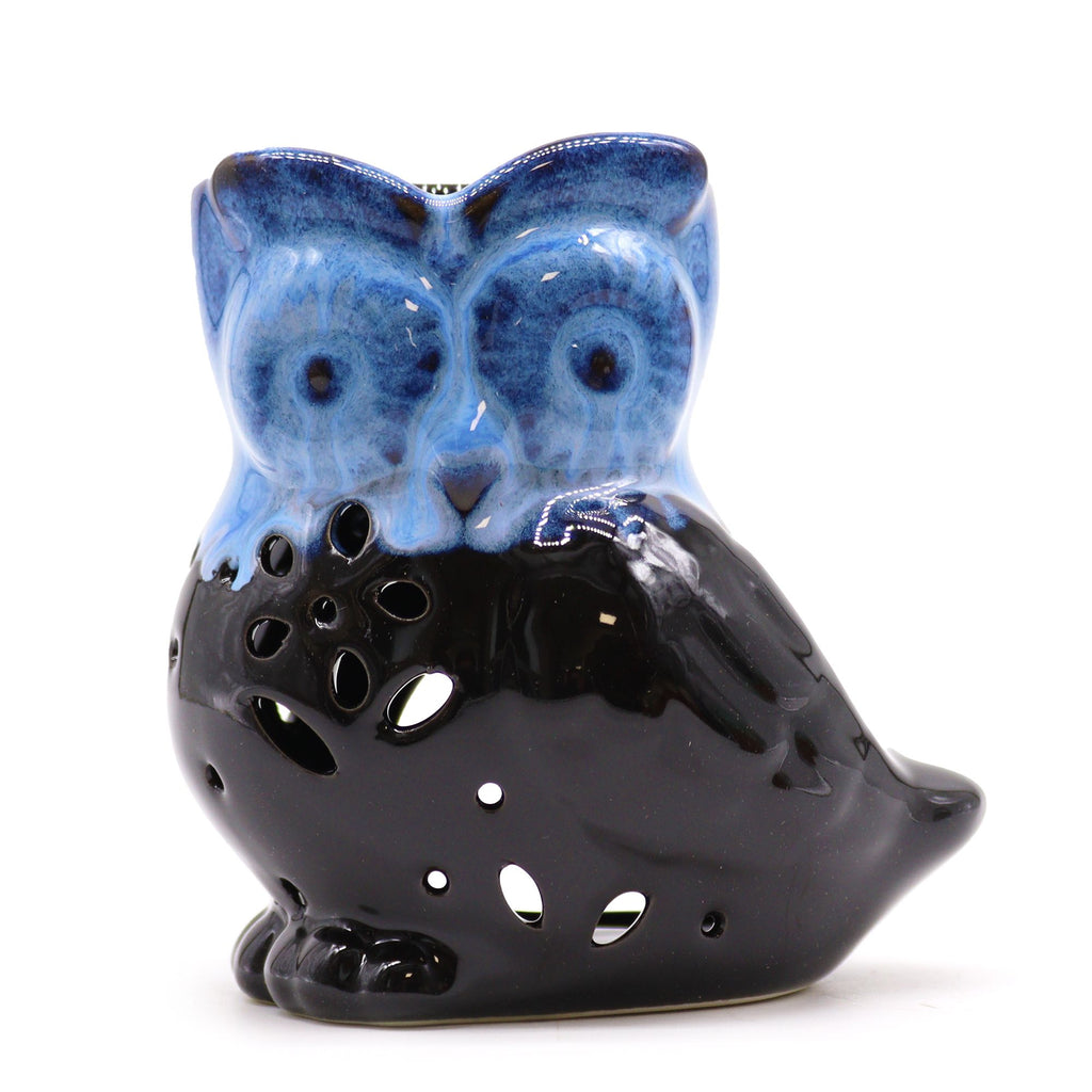 Classic Rustic Oil Burner – Owl Side – on (assorted) – oil burner, alternate product view 5