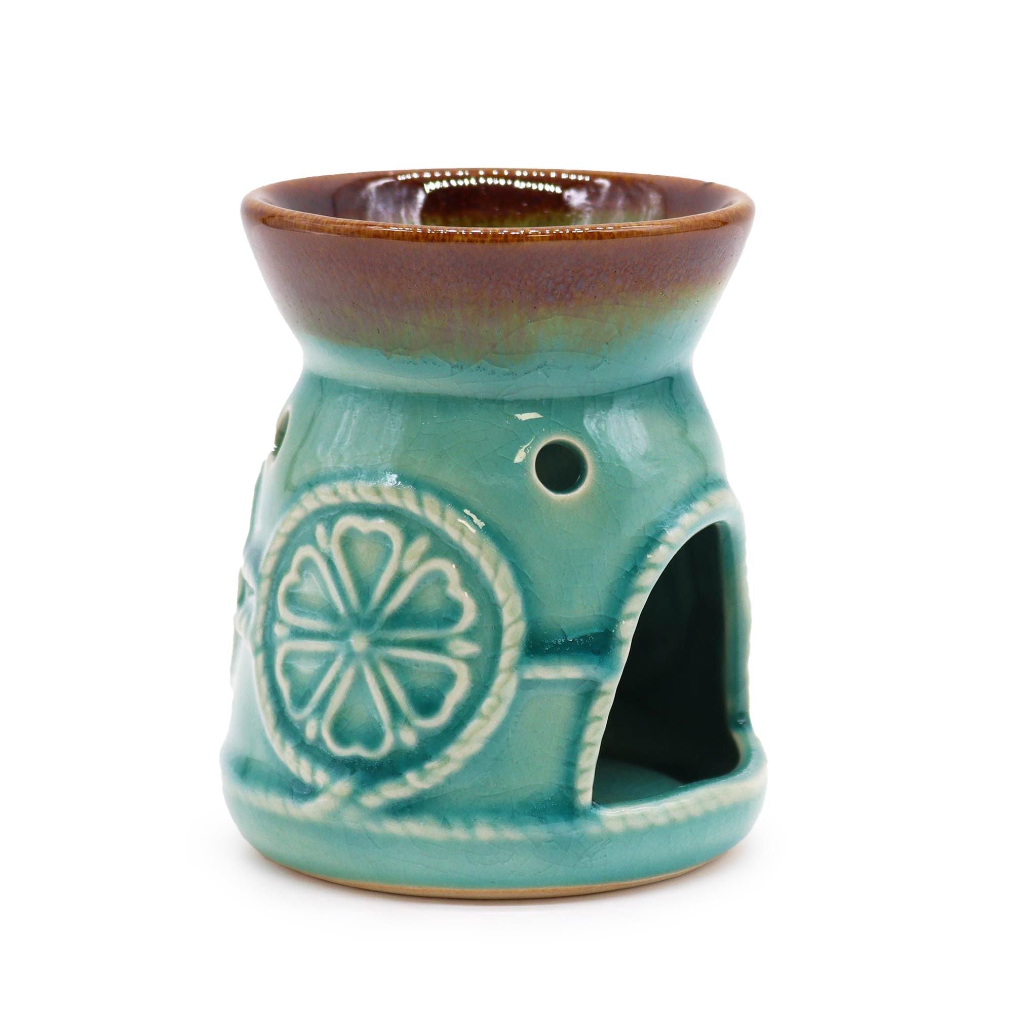 Classic Spa Burner – Turquoise – Oil Burner – oil burner, main product view