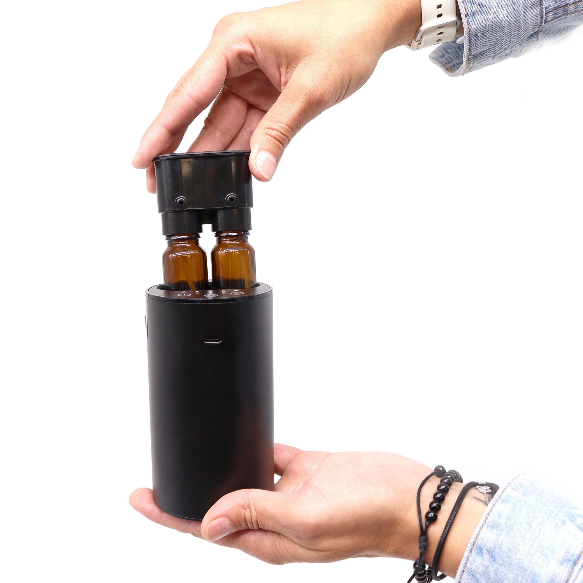 Dual-Bottle Switchable Waterless Aromatherapy Essential Oil Nebuliser – gallery image 2