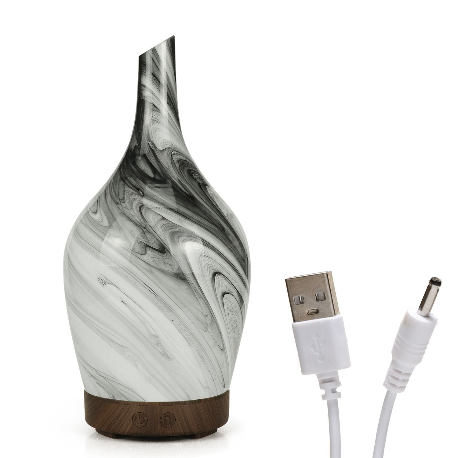 Abstract Grey Glass Ultrasonic Home Fragrance Diffuser – product image