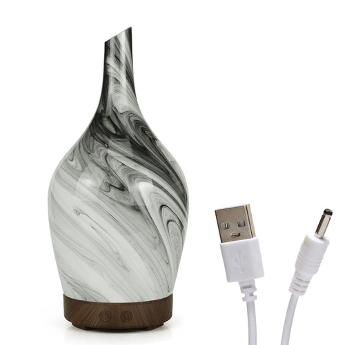 Abstract Grey Glass Ultrasonic Home Fragrance Diffuser – product image
