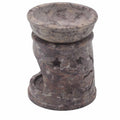 Small Soapstone Oil Burner 8cm – Sun & Stars – oil burner, main product view