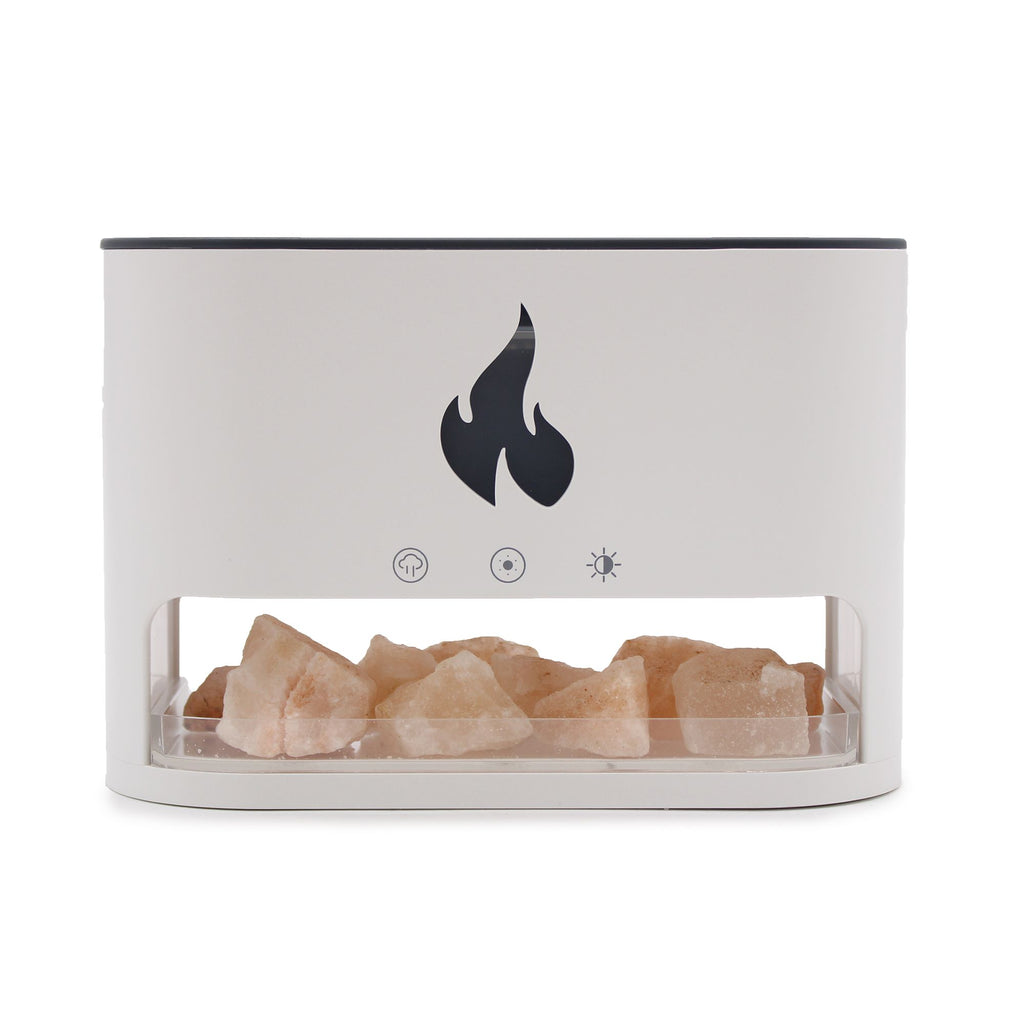 White Blaze Himalayan Salt Flame Effect Home Fragrance Diffuser – product image