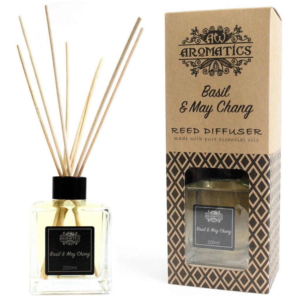 200ml Basil & Maychang Essential Oil Reed Diffuser – reed diffuser, alternate product view 6