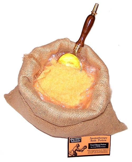 Total Detox Potion 7kg Hessian Sack – Bath Salts – bath salts, alternate product view 3