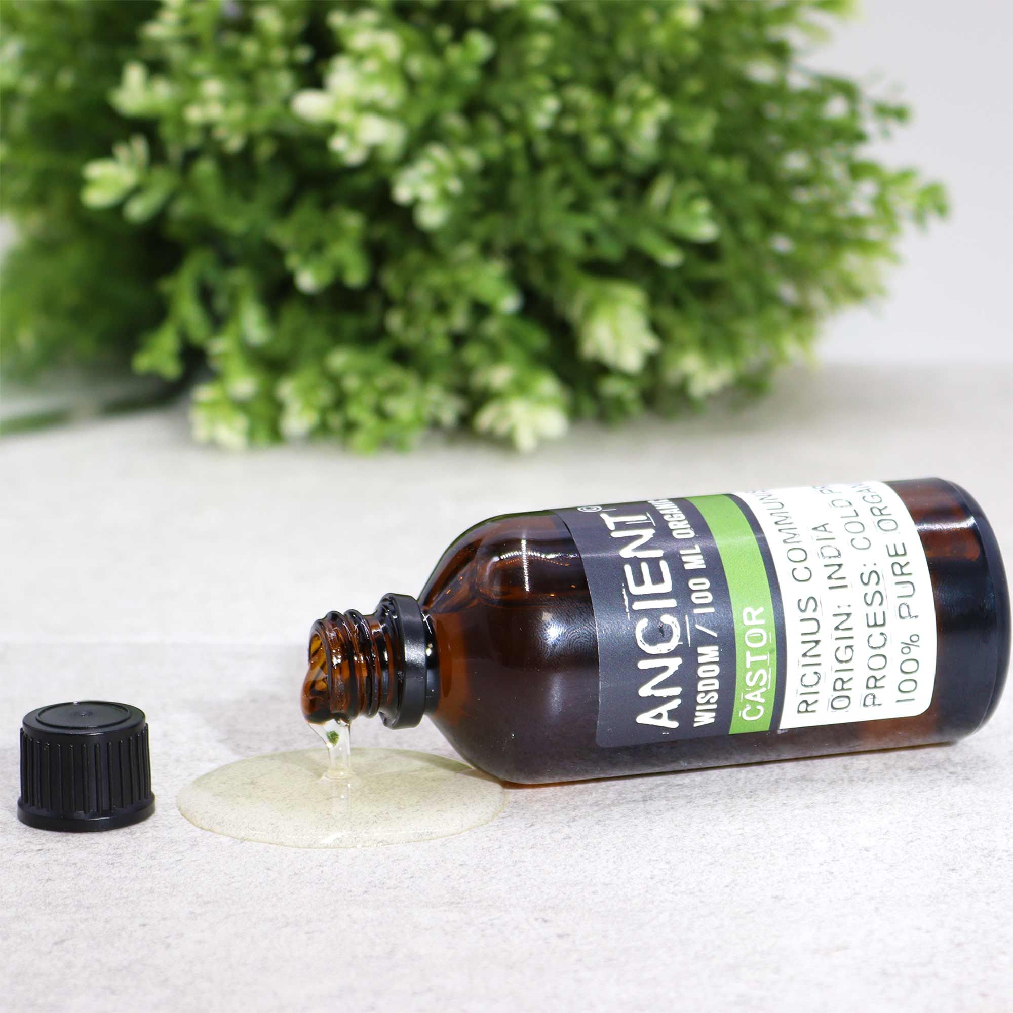 Castor Oil Organic 100ml – Carrier Oil for Massage & Blending – gallery image 3