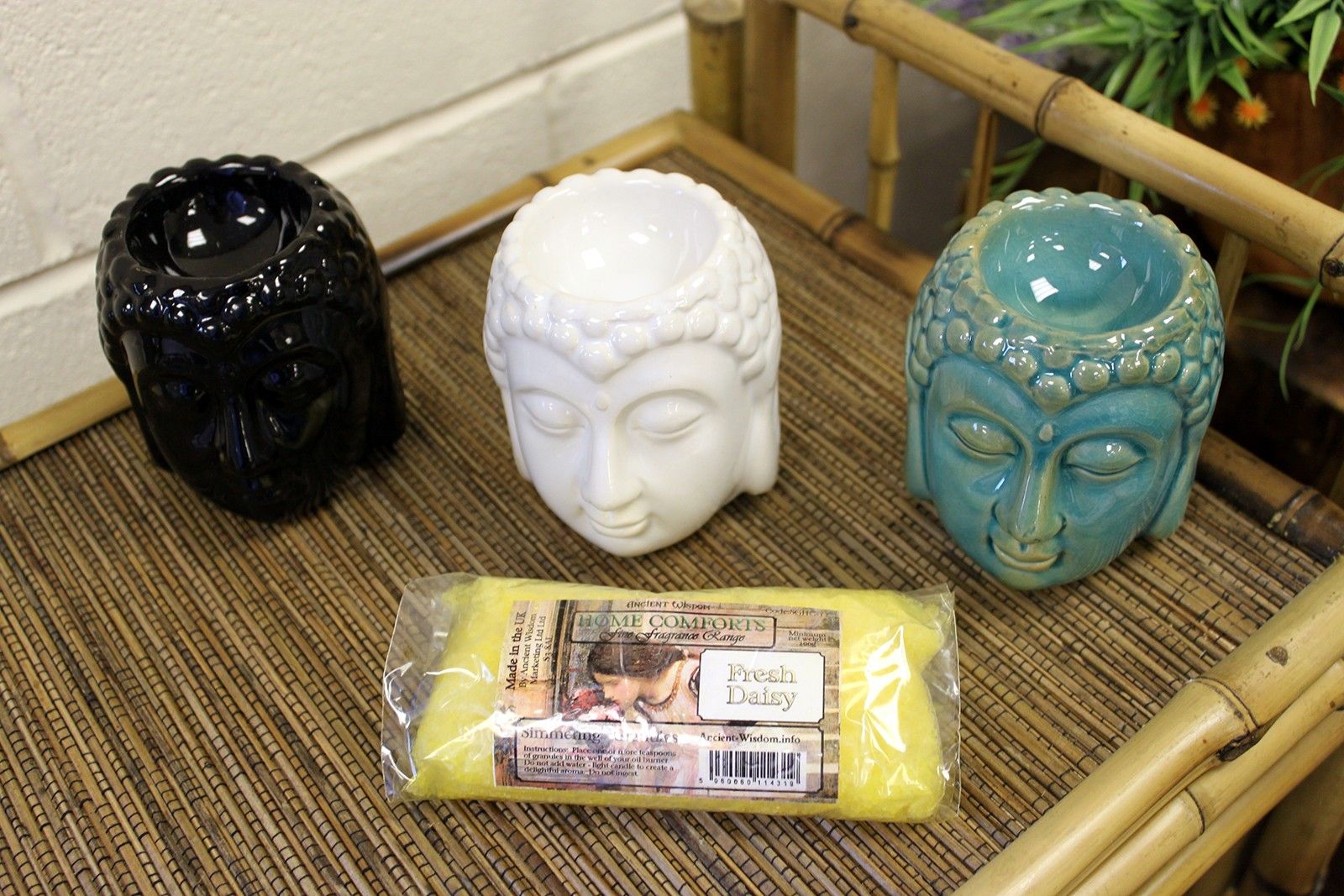 Buddha Oil Burner – Black – black oil burner, alternate product view 3