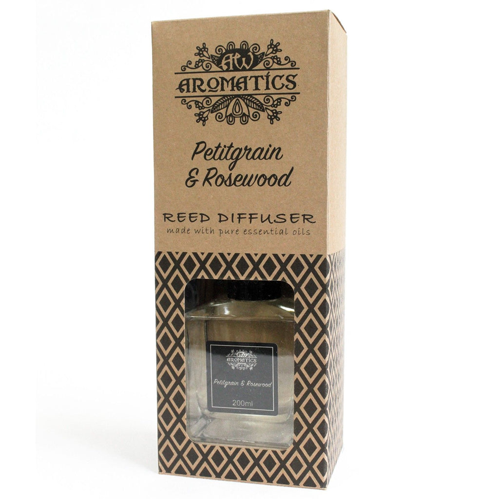 200ml Petitgrain & Rosewood Essential Oil Reed Diffuser – reed diffuser, alternate product view 4