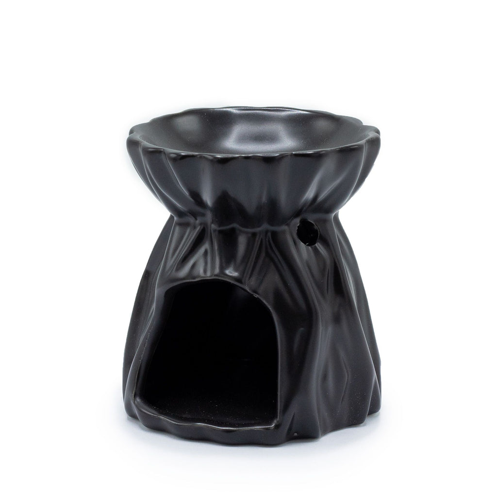 Oil Burner Geometric – Black – black oil burner, main product view