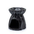 Oil Burner Geometric – Black – black oil burner, main product view