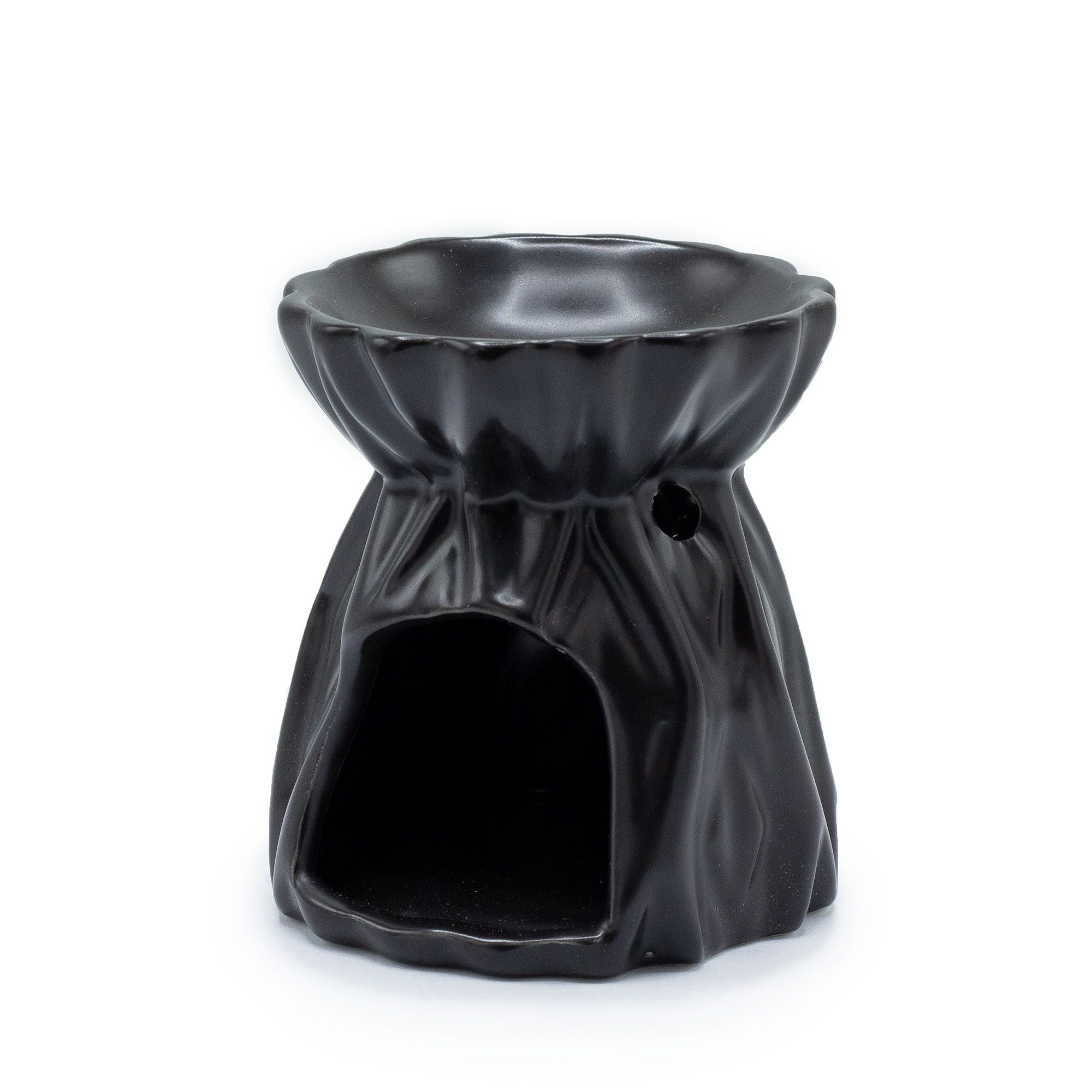 Oil Burner Geometric – Black – black oil burner, main product view