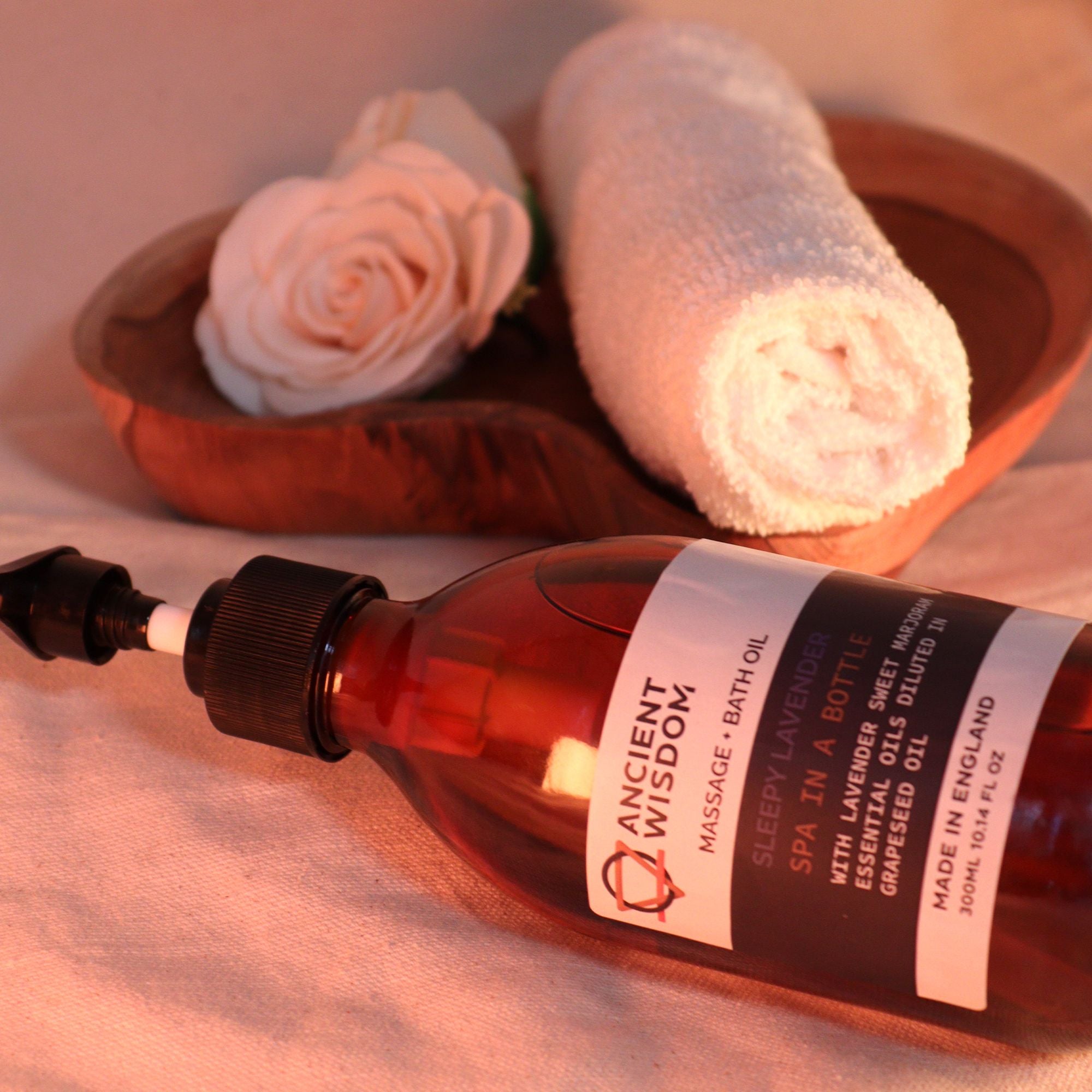 Sleepy Lavender Aromatherapy Massage & Bath Body Oil 300ml – gallery image 2