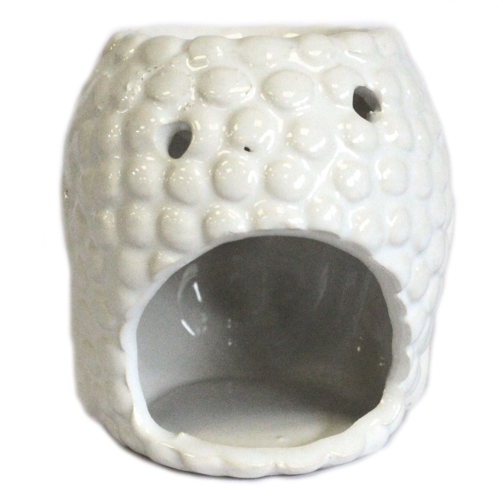 Buddha Oil Burner – White – white oil burner, main product view