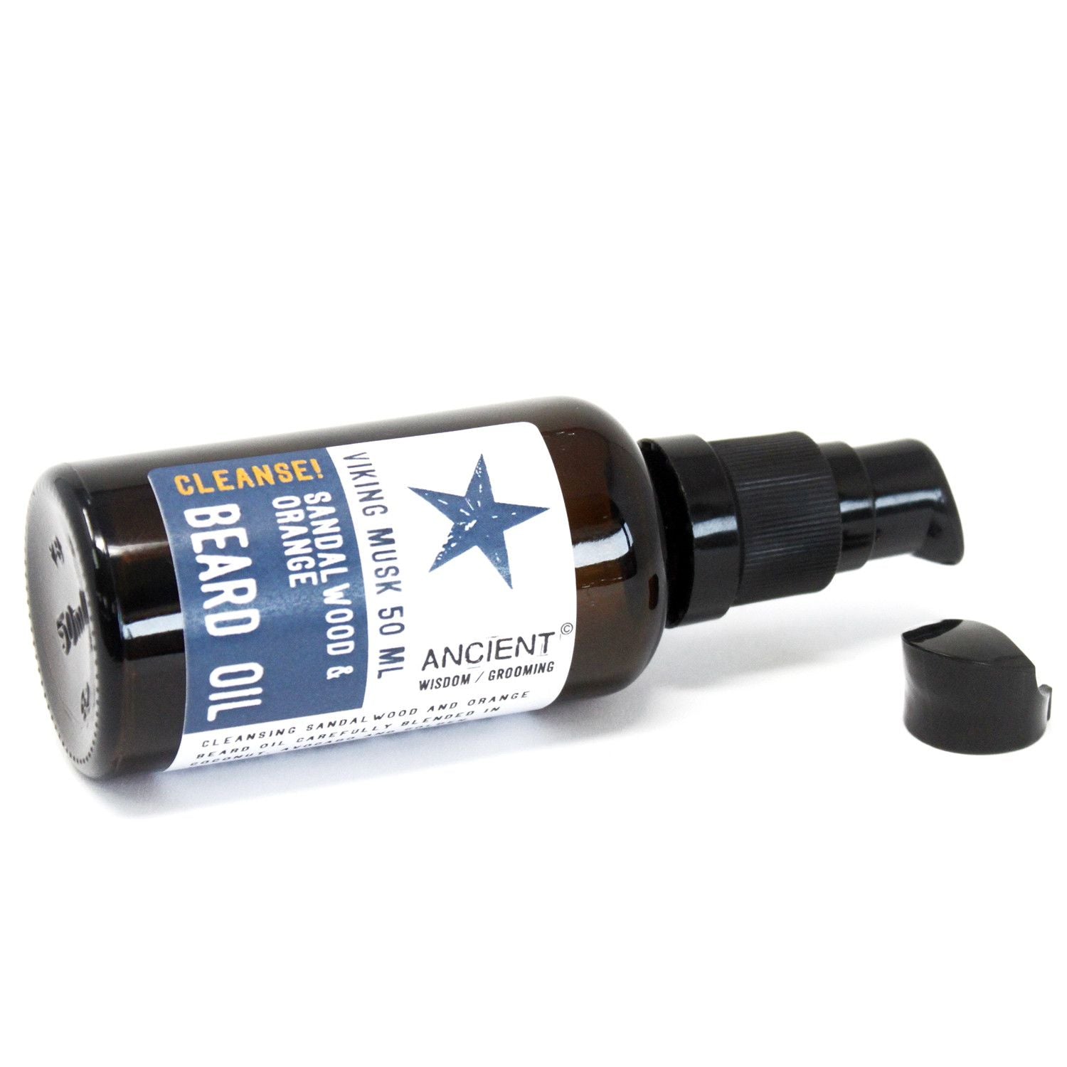 50ml Beard Oil – Viking Musk – Cleanse! – beard oil, alternate product view 2