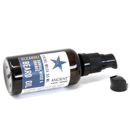 50ml Beard Oil – Viking Musk – Cleanse! – beard oil, alternate product view 2