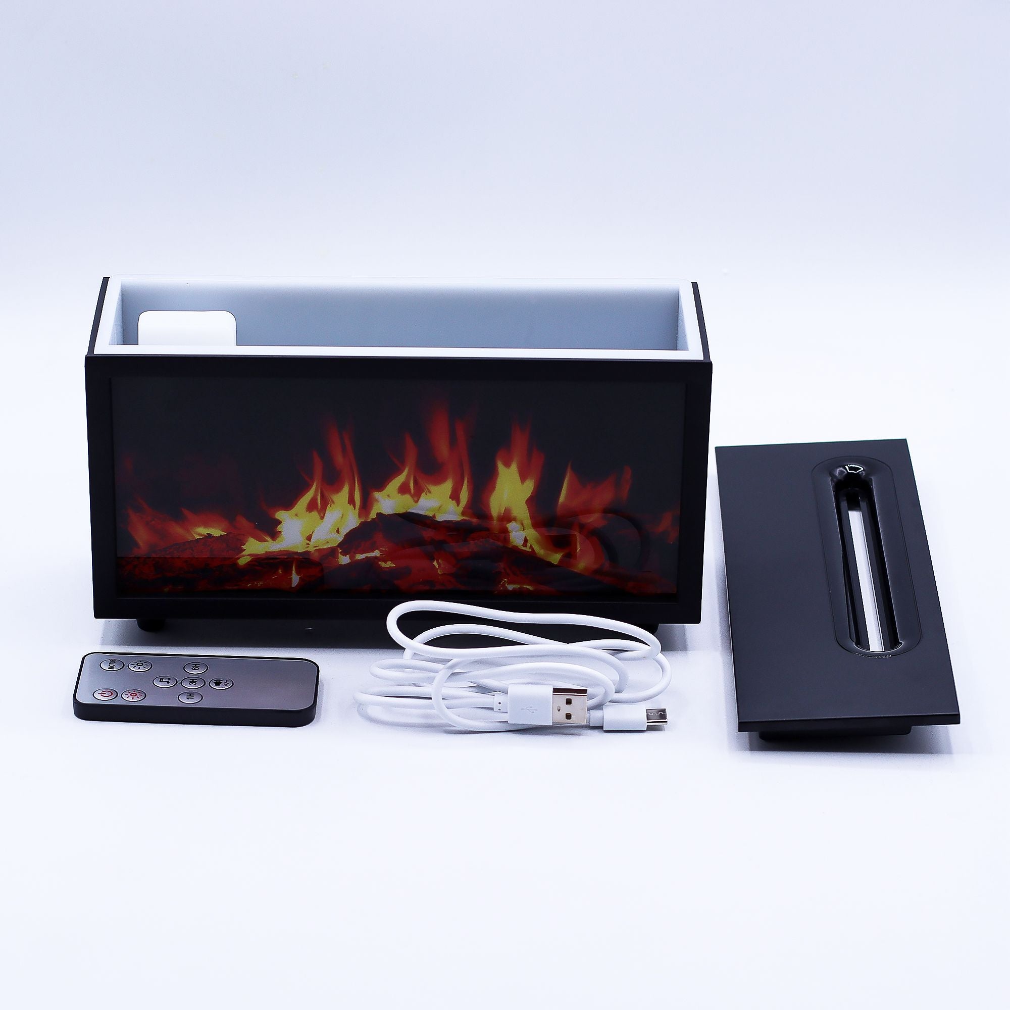 Flame Effect Ultrasonic Home Fragrance Diffuser with Birdsong Sound – gallery image 2