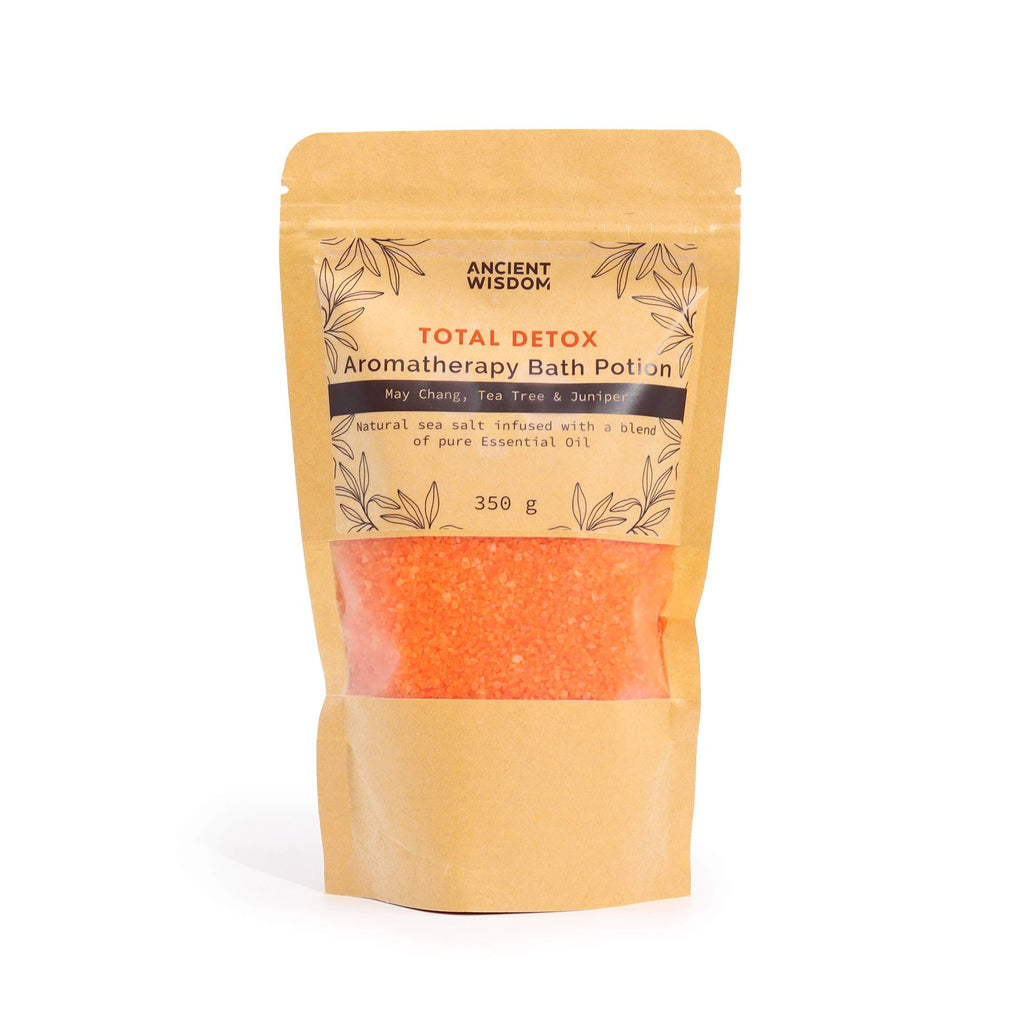 Aromatherapy Bath Potion in Kraft Bag 350g – Total Detox – Bath Salts – bath salts, alternate product view 2