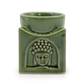 Square Buddha Burner – Dark Jade – Oil Burner – oil burner, main product view