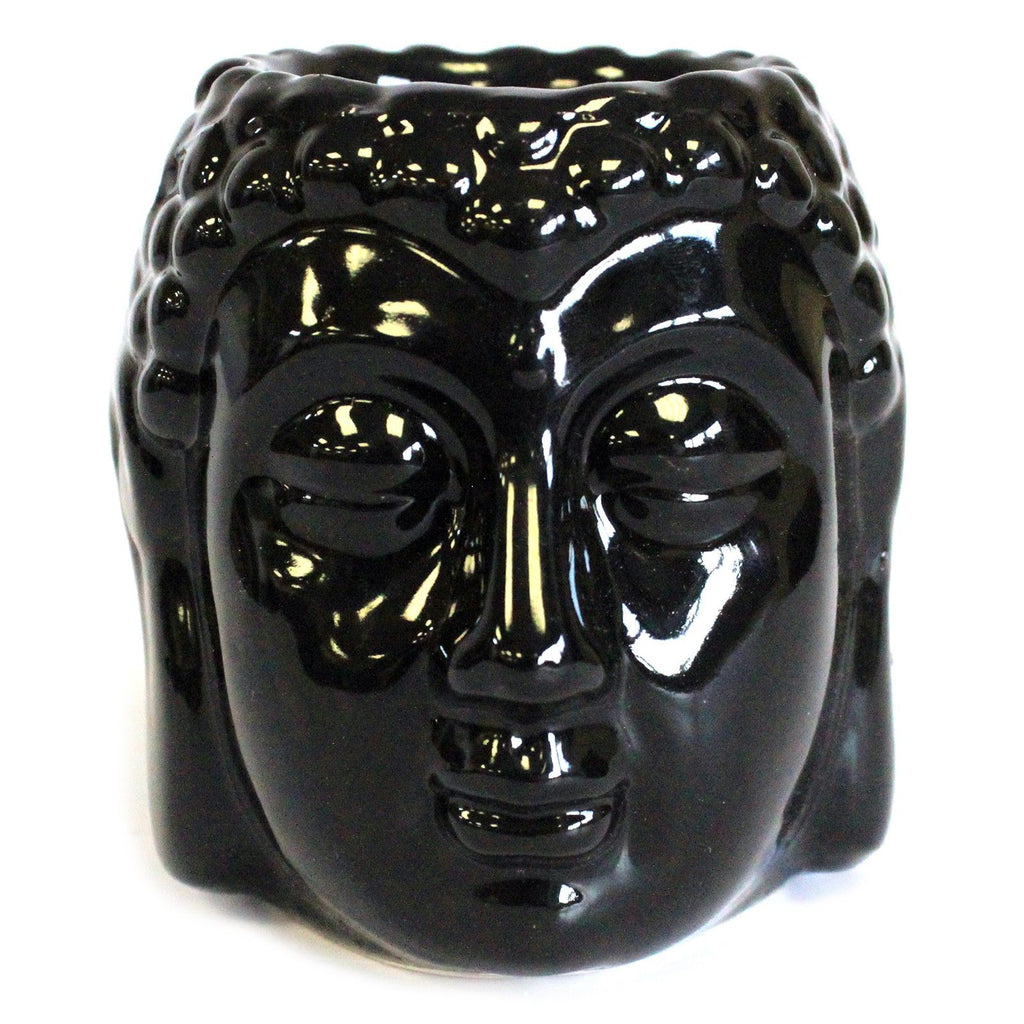 Buddha Oil Burner – Black – black oil burner, alternate product view 2