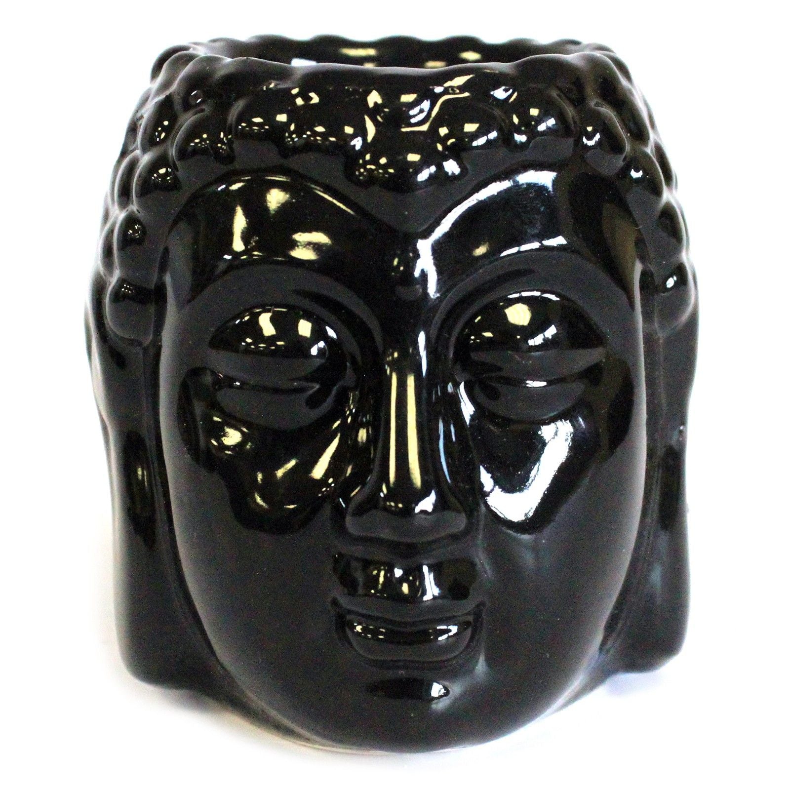 Buddha Oil Burner – Black – black oil burner, alternate product view 2