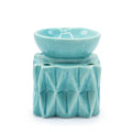 Oil Burner Geometric – Blue – blue oil burner, main product view