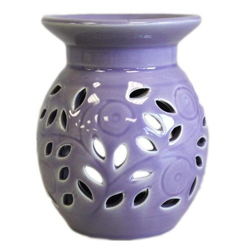 Floral Oil Burner – Lavender – oil burner, alternate product view 4
