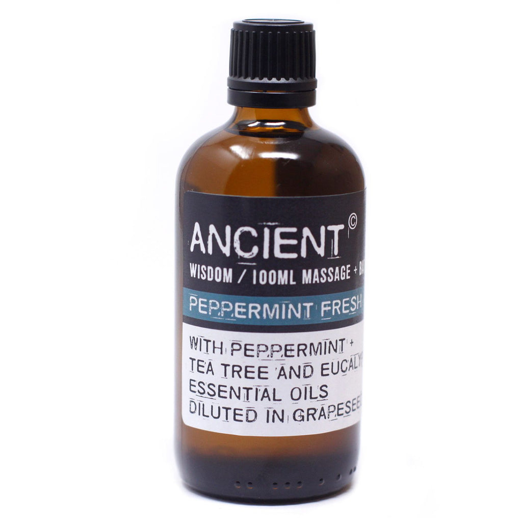 Peppermint Fresh Massage & Bath Body Oil 100ml – gallery image 2