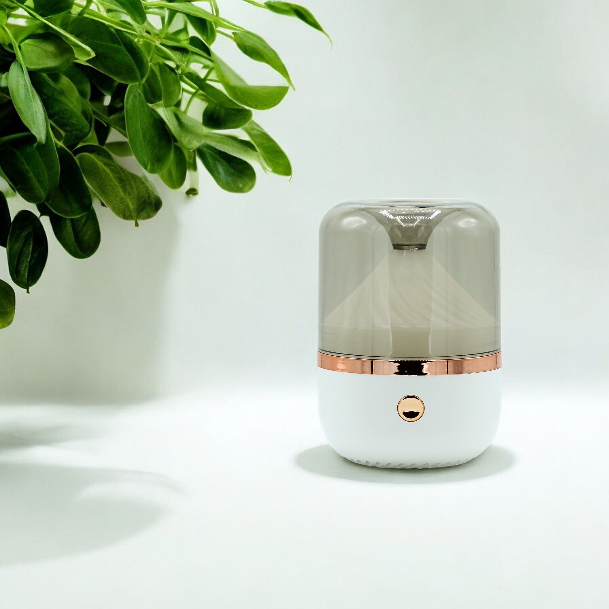 Urban Aroma Diffuser White & Bronze – USB – Colour Change – white aroma diffuser, main product view