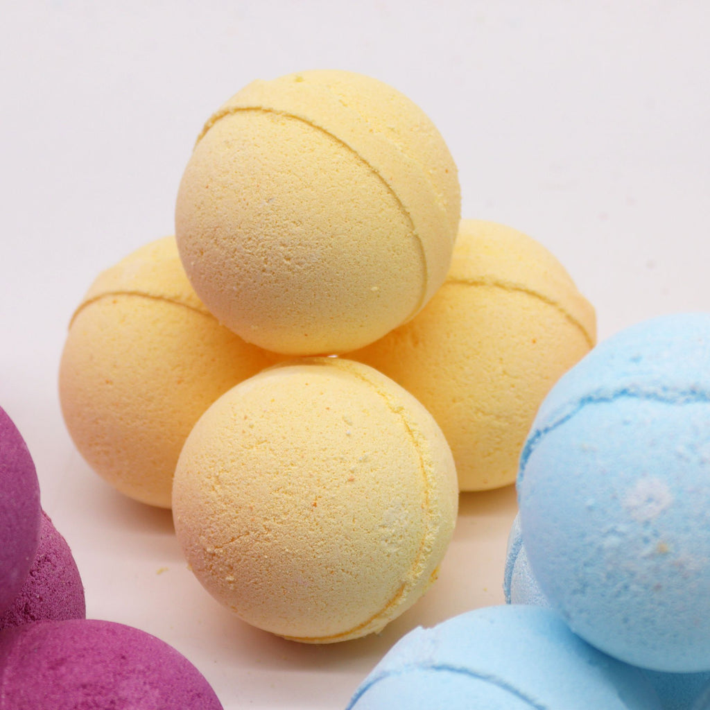 Essential Oil Bath Bomb – Chamomile & Grapefruit – bath bomb, main product view