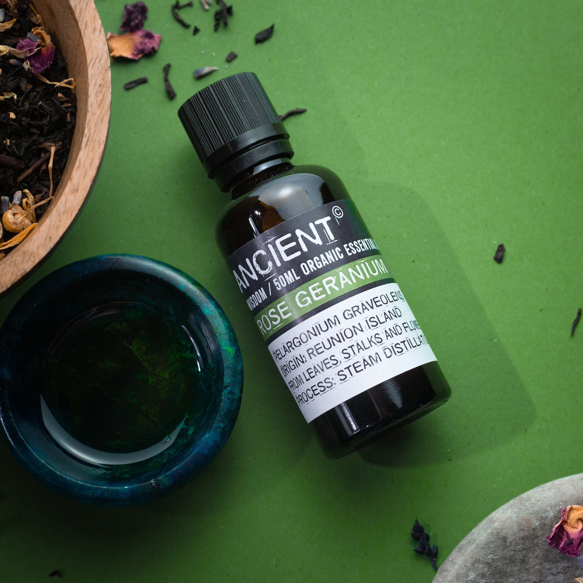 Rose Geranium Aromatherapy Essential Oil 50ml – gallery image 3