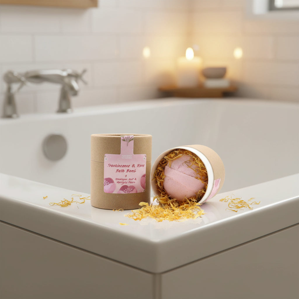 Blooming Pink Bliss Aromatherapy Bath Bomb – product image
