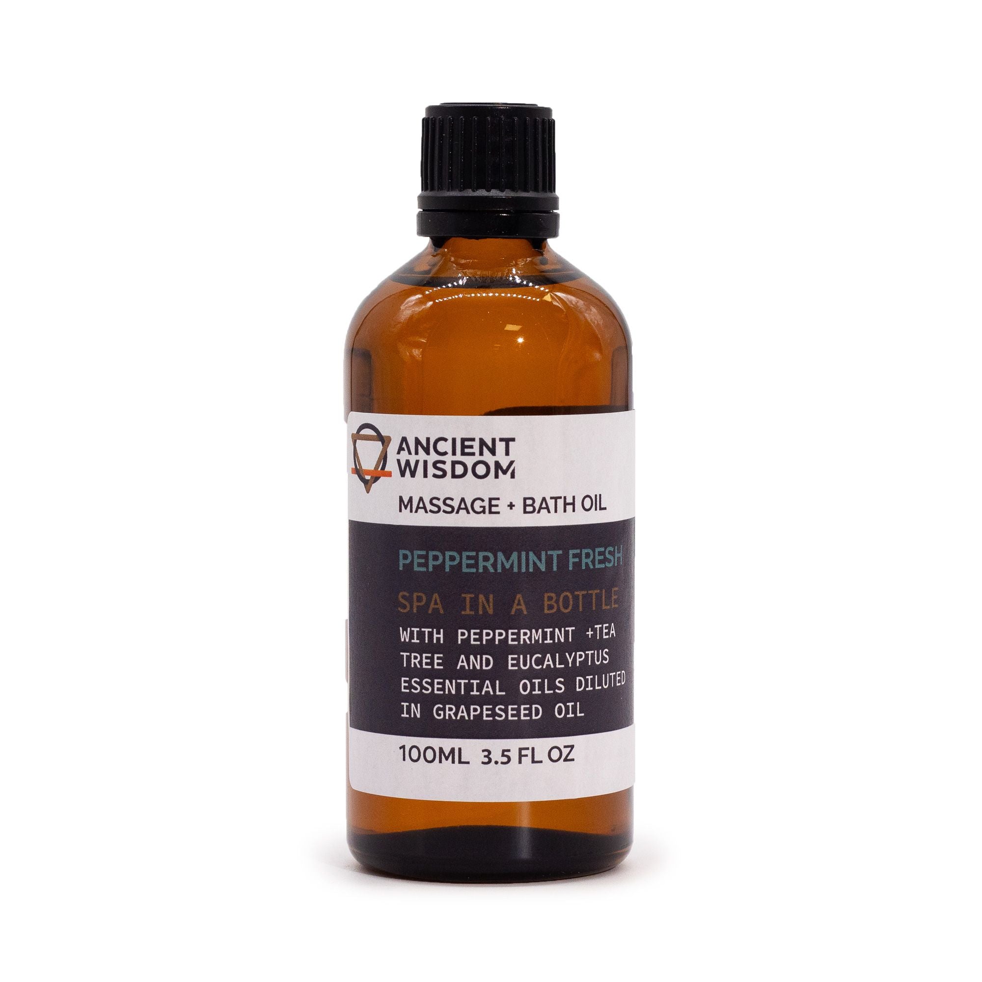 Peppermint Fresh Massage & Bath Body Oil 100ml – product image