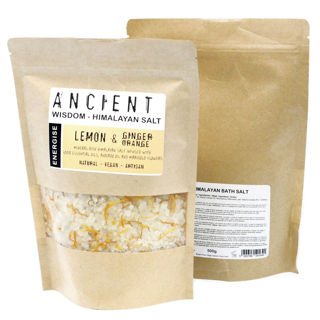 Himalayan Bath Salt Blend 500g – Energise – Bath Salts – bath salts, main product view