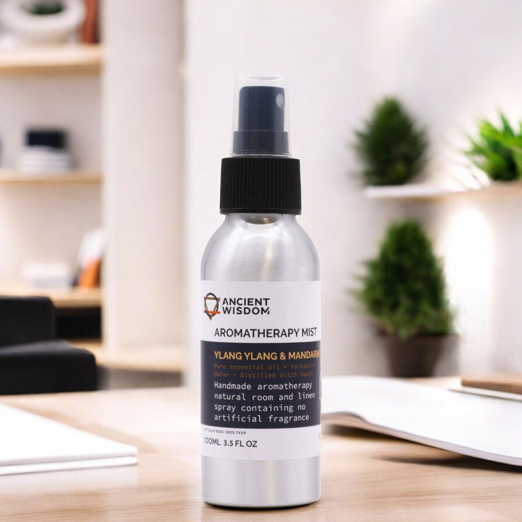 100ml Essential Oil Mist – Ylang Ylang & Mandarin – Aromatherapy Mist – aromatherapy mist, alternate product view 2