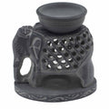 Soapstone Oil Burner 10.5cm – Standing Elephant – oil burner, main product view