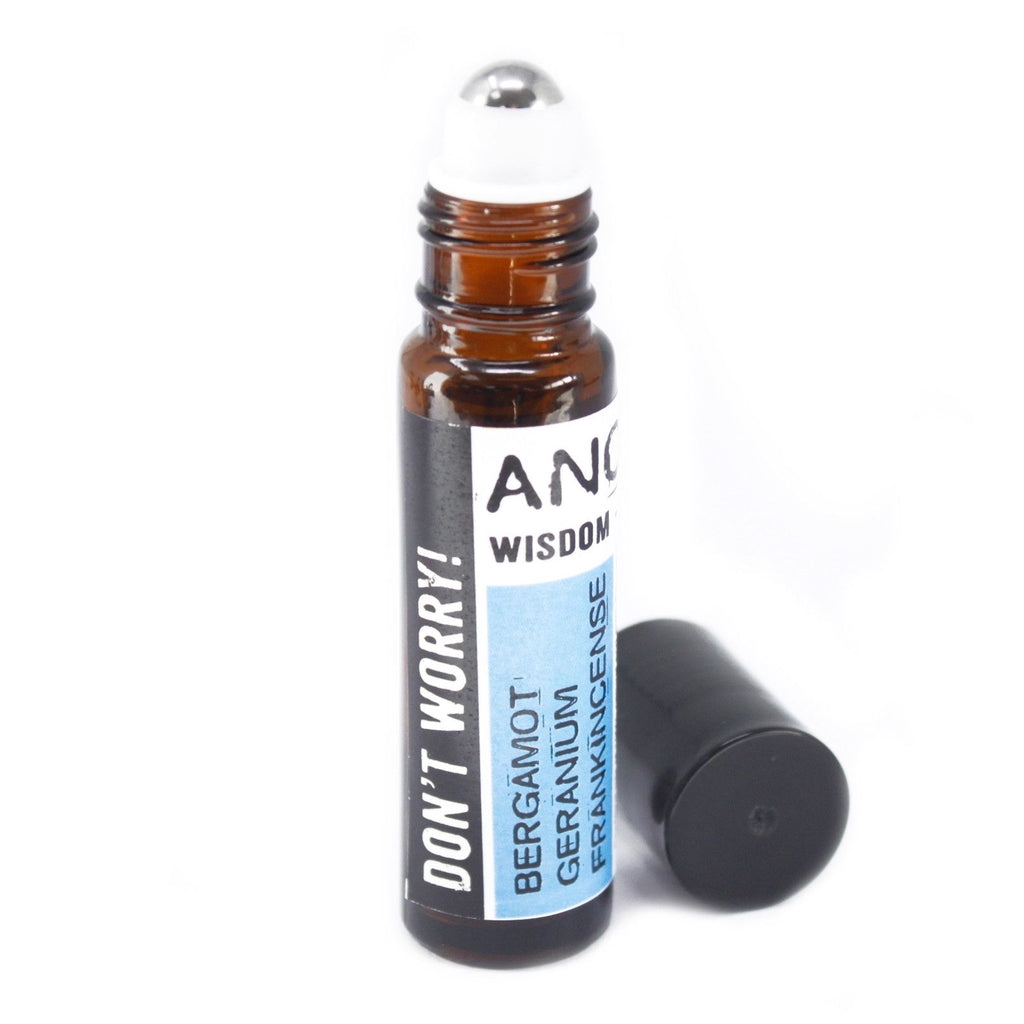 10ml Roll On Essential Oil Blend – Don't Worry! – Aromatherapy Roll-On – aromatherapy roll-on, alternate product view 3