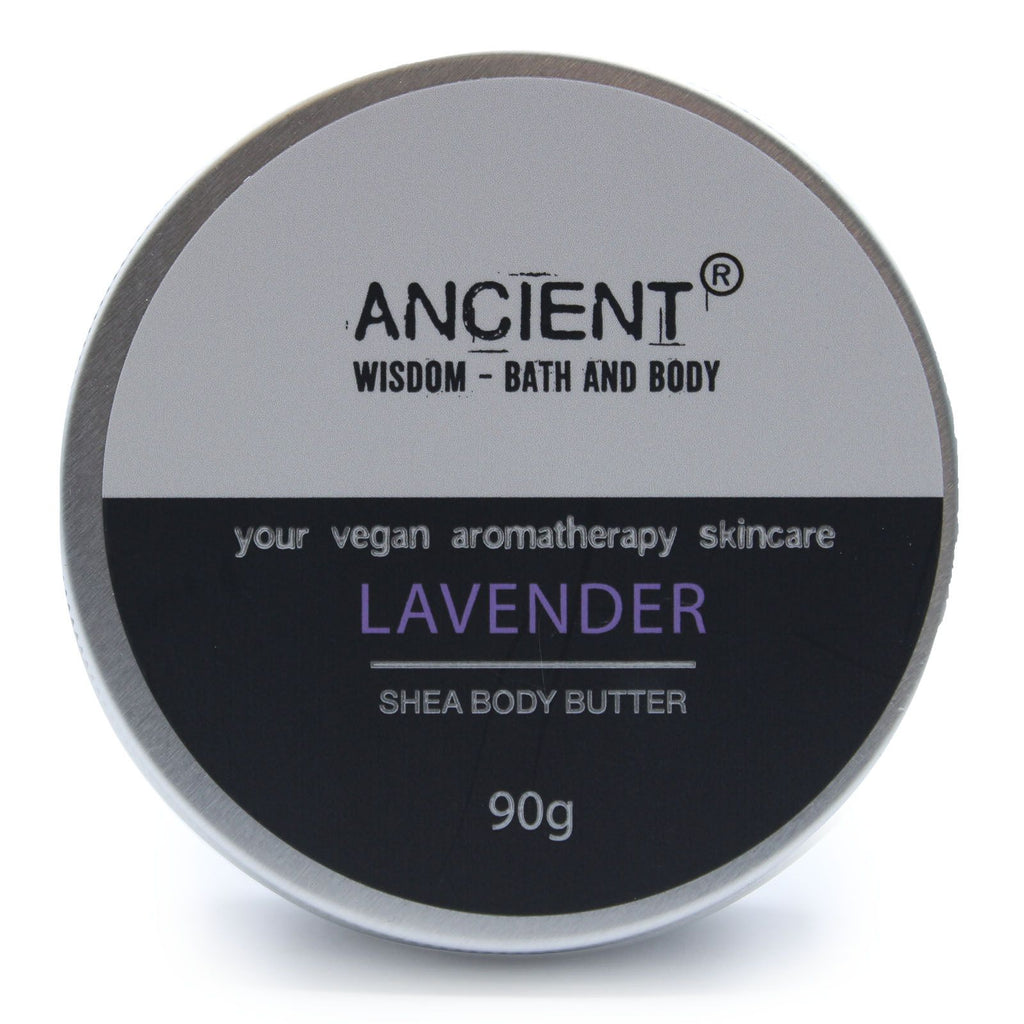 Aromatherapy Shea Body Butter 90g – Lavender – body butter, alternate product view 2