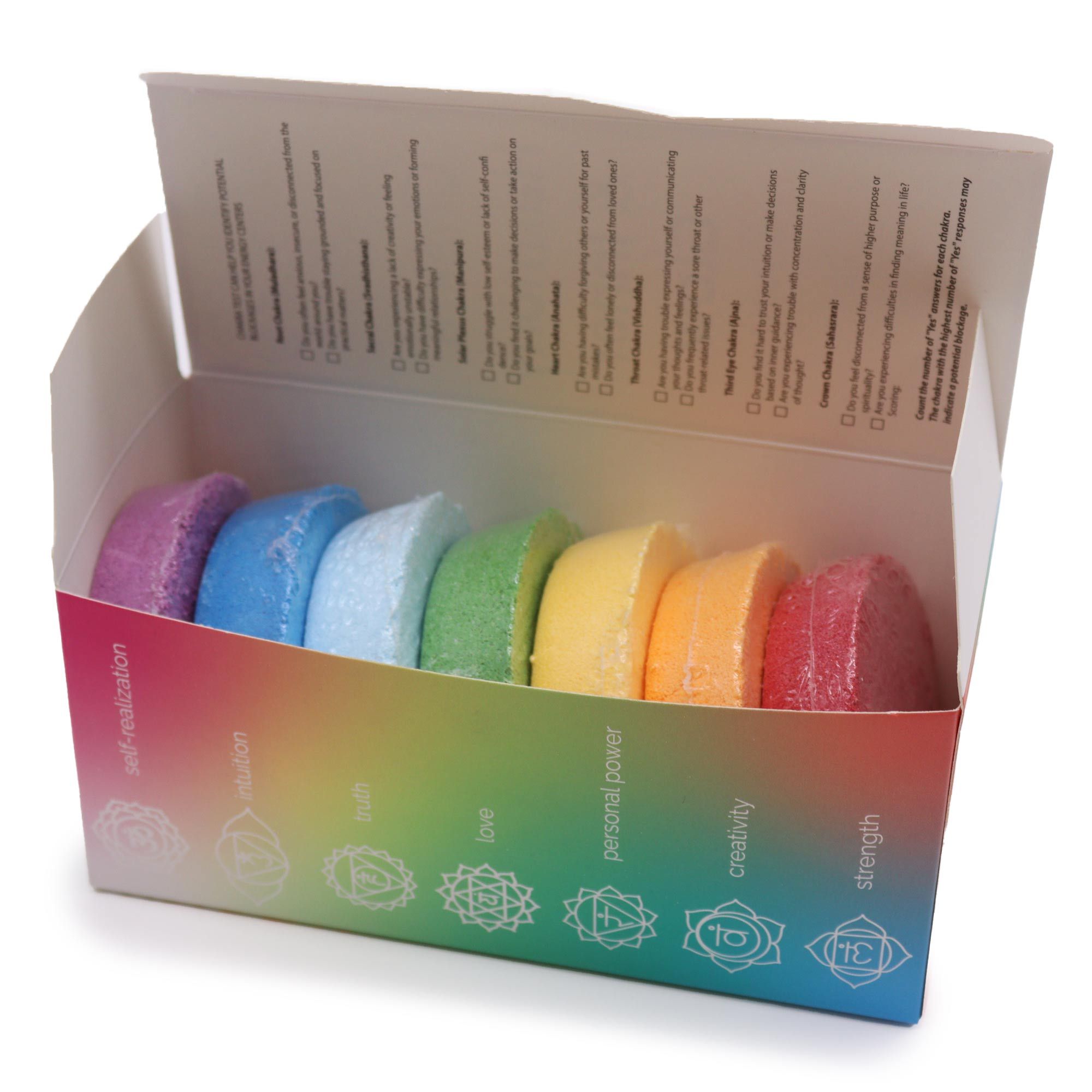 Chakra Bath Fizz – Large Box – Chakra Harmony & Inner Glow – Bath Bomb – bath bomb, main product view