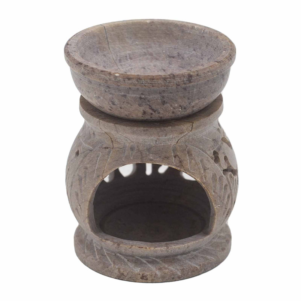 Small Soapstone Oil Burner 8cm – Elephant – oil burner, alternate product view 4