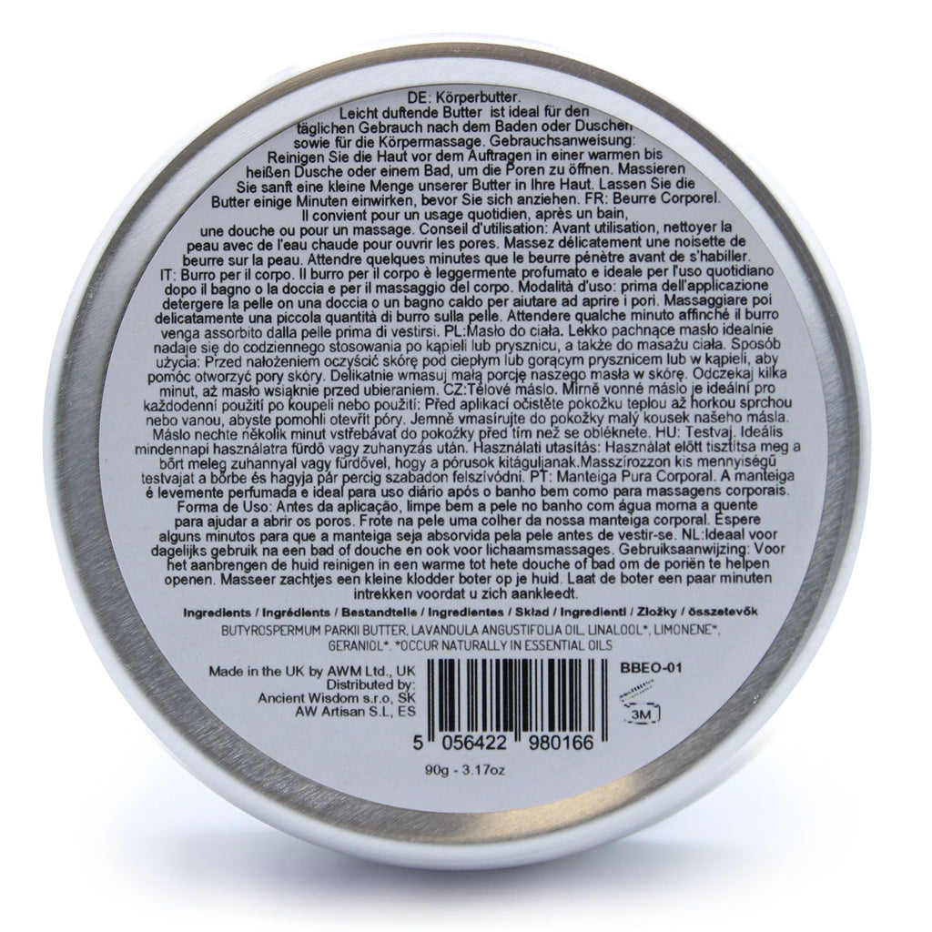 Aromatherapy Shea Body Butter 90g – Lavender – body butter, main product view