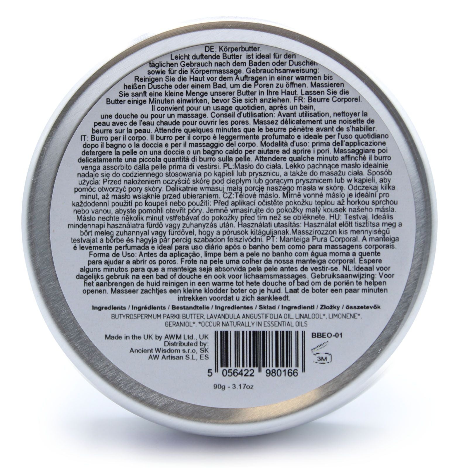 Aromatherapy Shea Body Butter 90g – Lavender – body butter, main product view