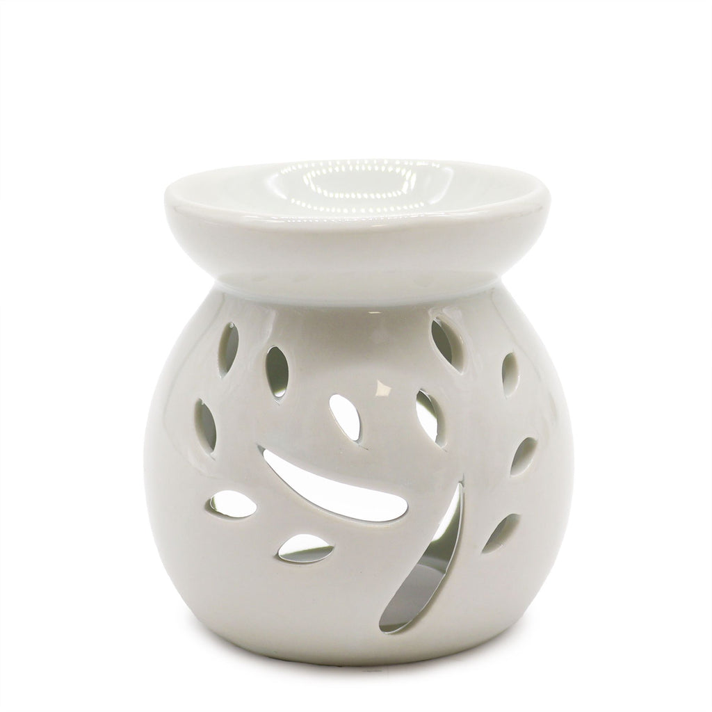 Sm Classic White Oil Burner – Tree Cut – out – white oil burner, main product view