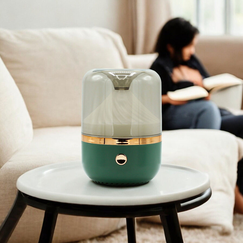 Urban Aroma Diffuser Green & Bronze – USB – Colour Change – green aroma diffuser, main product view