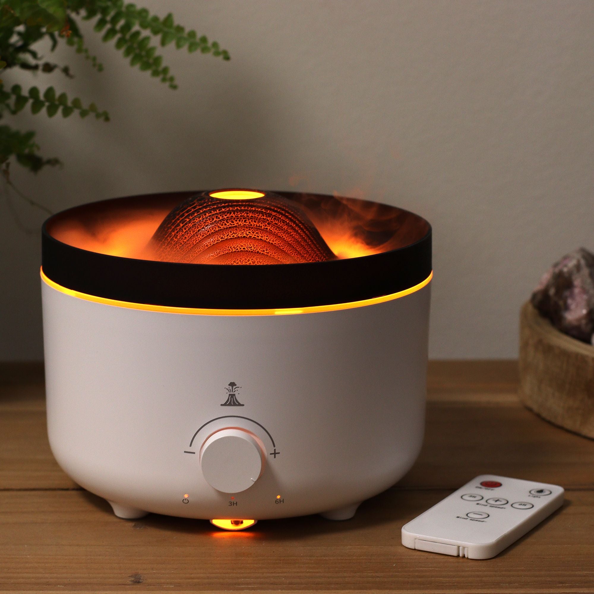 Large Volcano Effect Aroma Diffuser (plug) Two Colours – 560ml – aroma diffuser, alternate product view 4