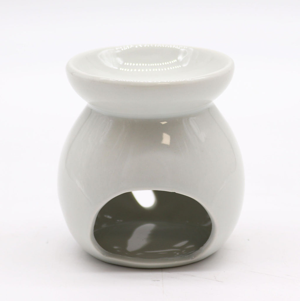 Sm Classic White Oil Burner – Tree Cut – out – white oil burner, alternate product view 2