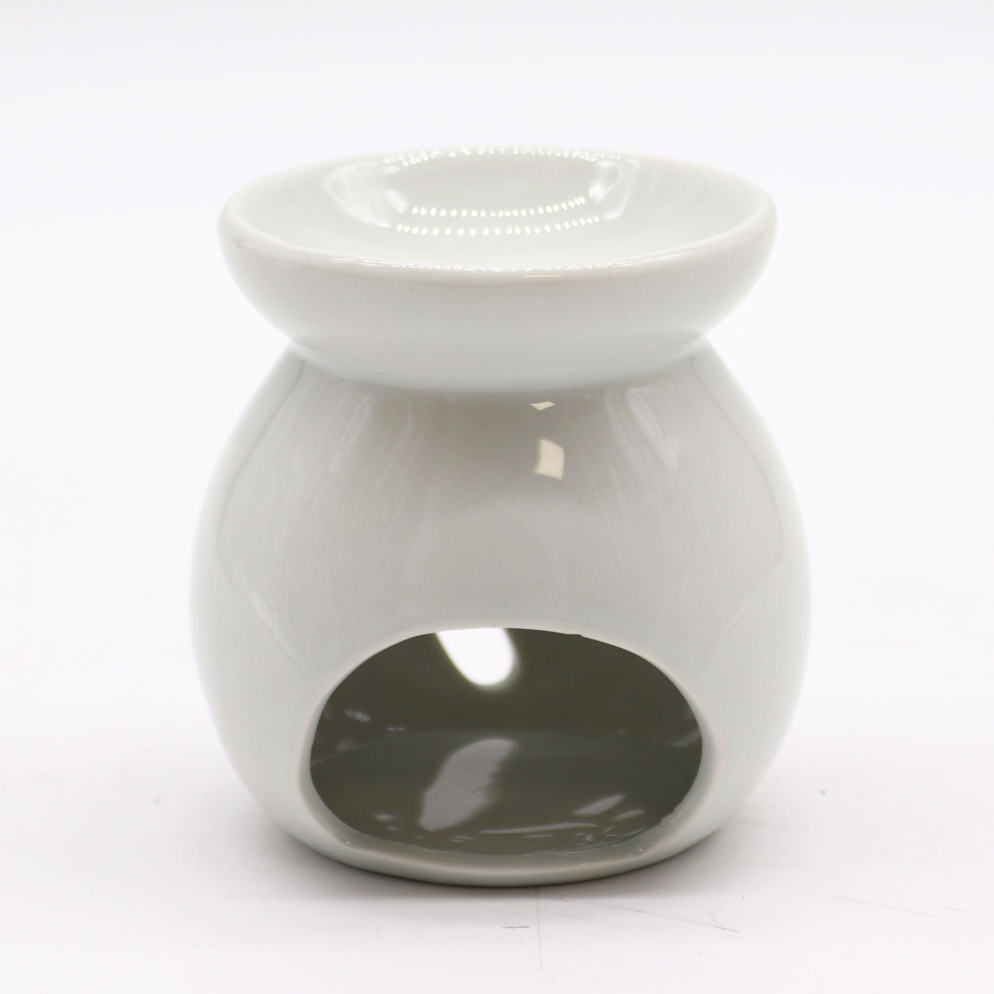 Sm Classic White Oil Burner – Tree Cut – out – white oil burner, alternate product view 2