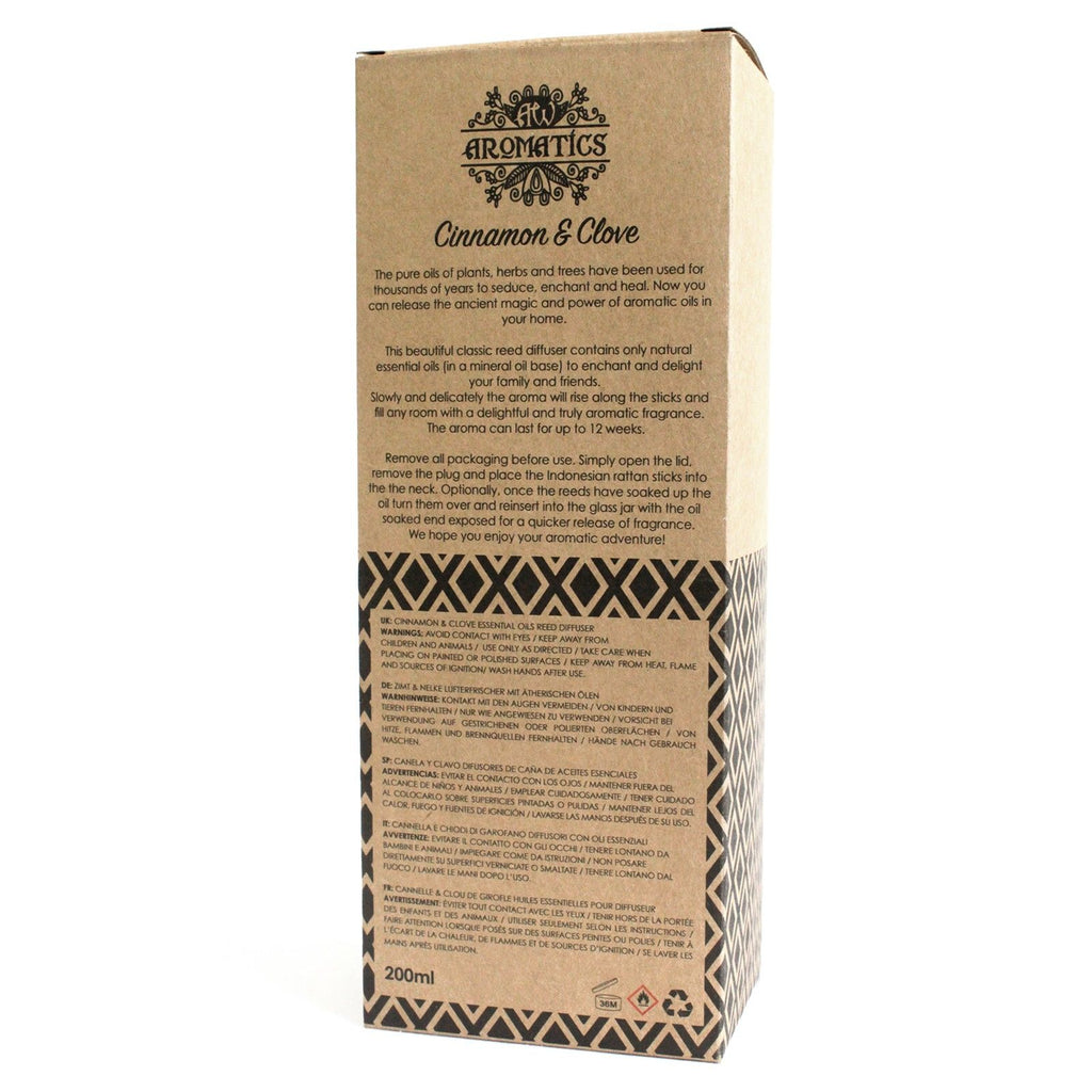 200ml Cinnamon & Clove Essential Oil Reed Diffuser – reed diffuser, alternate product view 6
