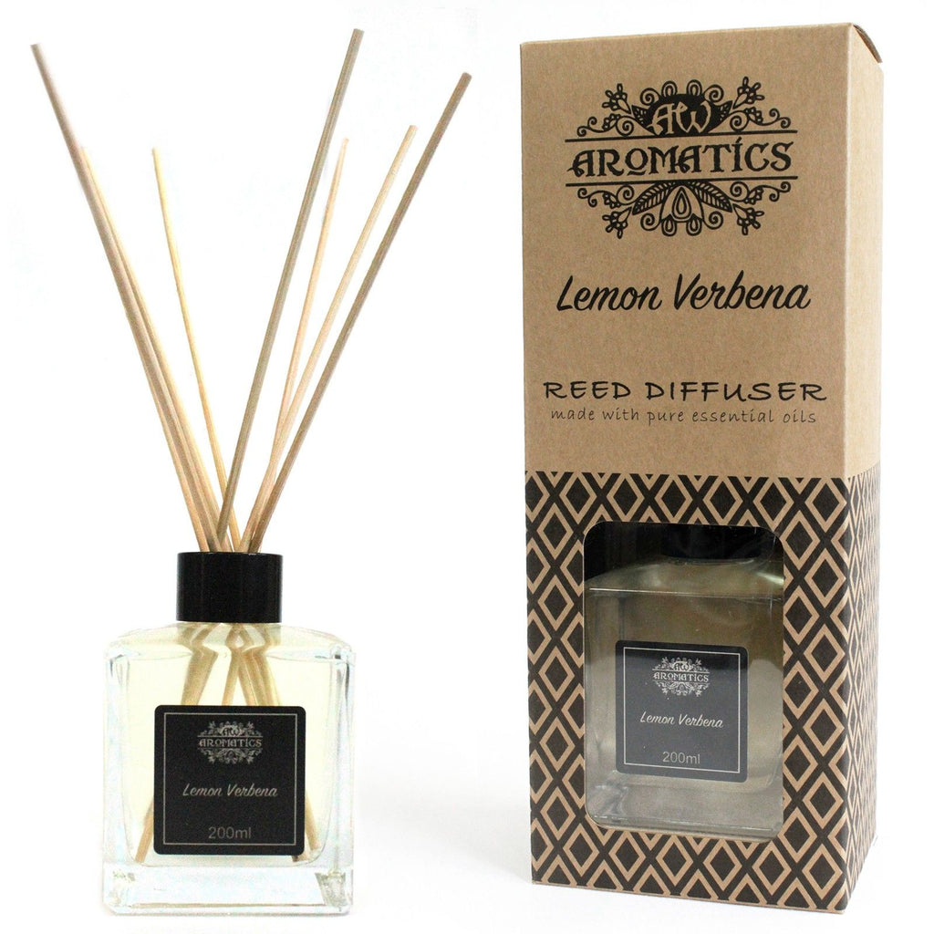 200ml Lemon Verbena Essential Oil Reed Diffuser – reed diffuser, alternate product view 5